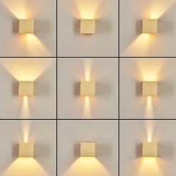 Applique Murale Badajoz Or, 1 Lumiere