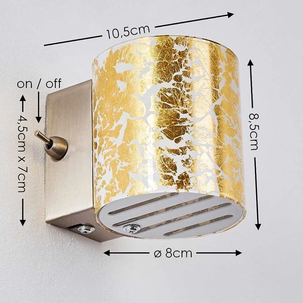 Applique Murale Bamako Nickel Mat, 1 Lumiere