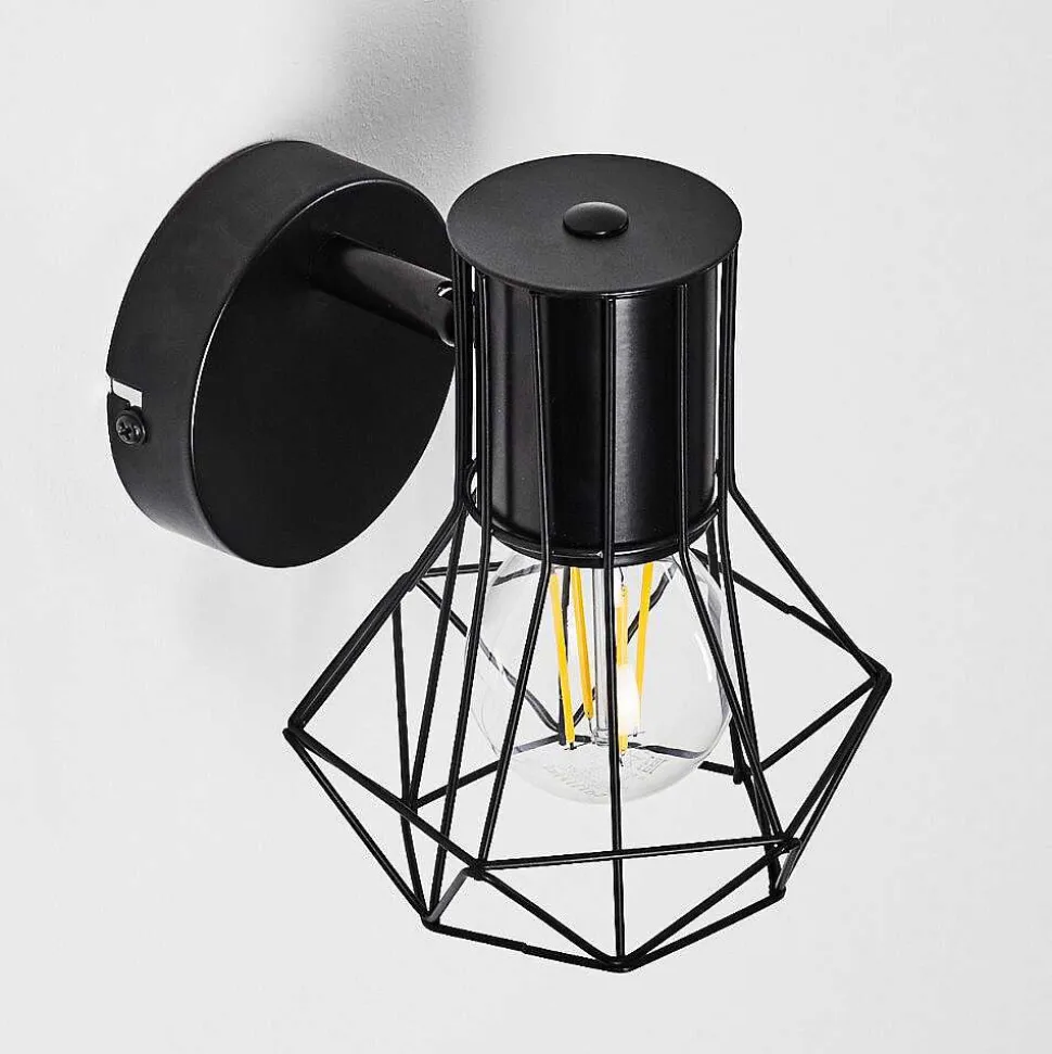 Applique Murale Bardhaman Noir, 1 Lumiere