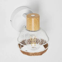 Applique Murale Bariloche Chrome, Blanc, 1 Lumiere