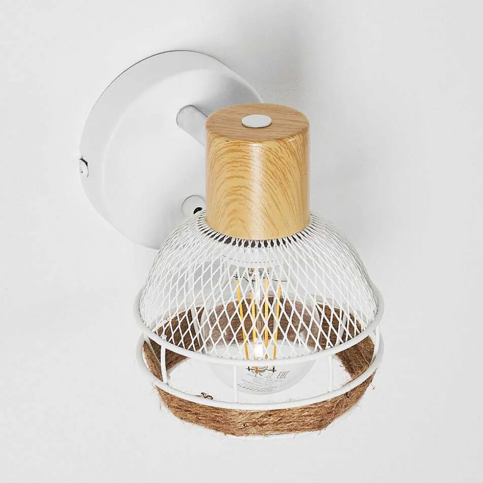 Applique Murale Bariloche Chrome, Blanc, 1 Lumiere