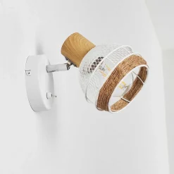 Applique Murale Bariloche Chrome, Blanc, 1 Lumiere