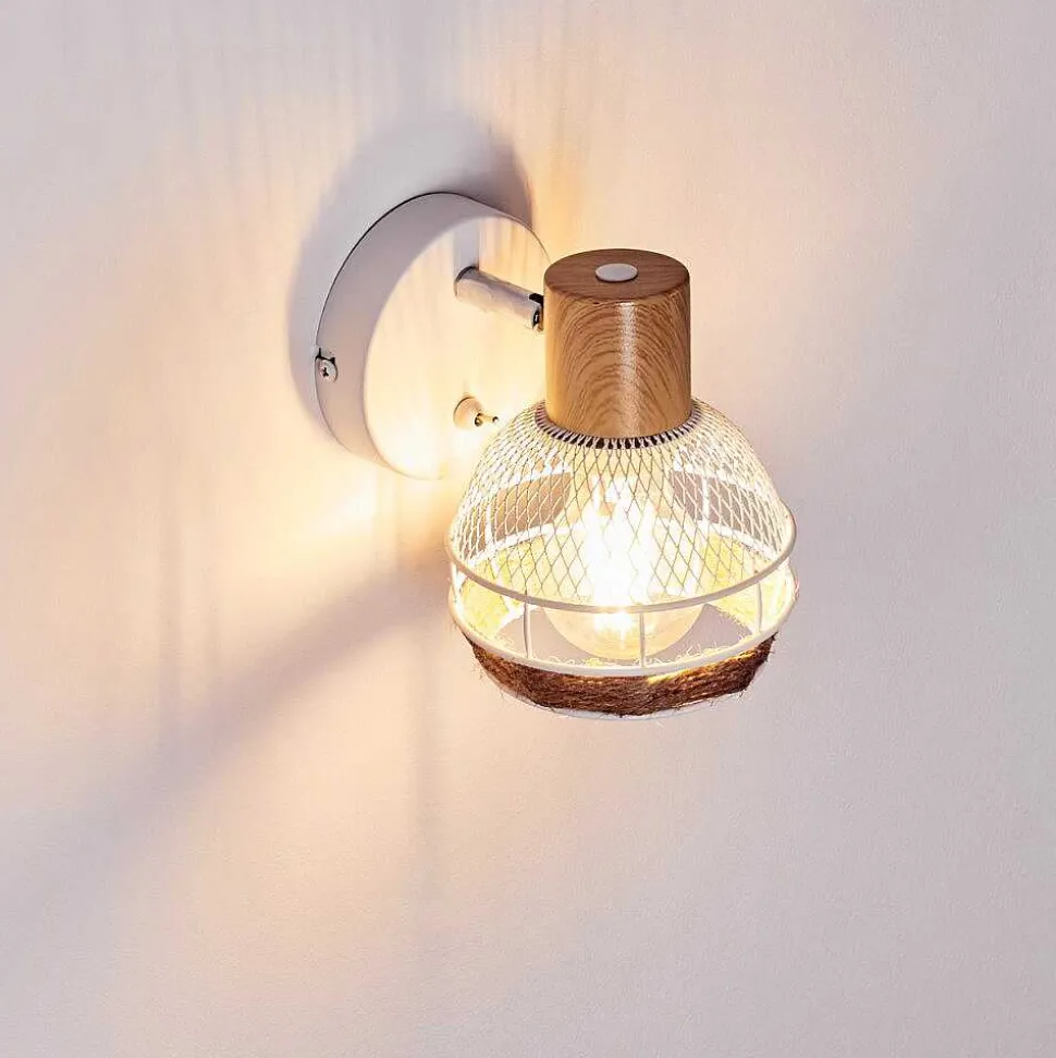 Applique Murale Bariloche Chrome, Blanc, 1 Lumiere