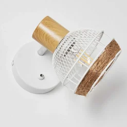 Applique Murale Bariloche Chrome, Blanc, 1 Lumiere