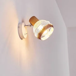 Applique Murale Bariloche Chrome, Blanc, 1 Lumiere