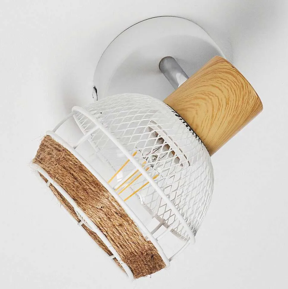 Applique Murale Bariloche Chrome, Blanc, 1 Lumiere