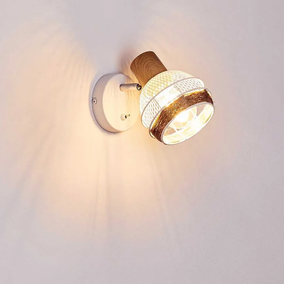 Applique Murale Bariloche Chrome, Blanc, 1 Lumiere