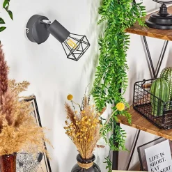 Applique Murale Baripada Anthracite, Chrome, 1 Lumiere