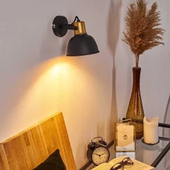 Applique Murale Blackburn Noir, 1 Lumiere