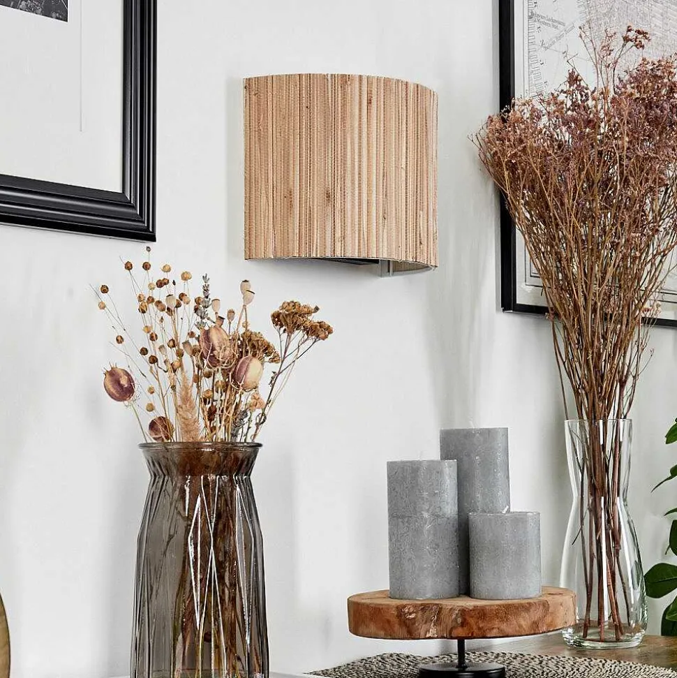 Applique Murale Bongal Noir, 2 Lumieres