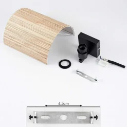 Applique Murale Bongal Noir, 1 Lumiere