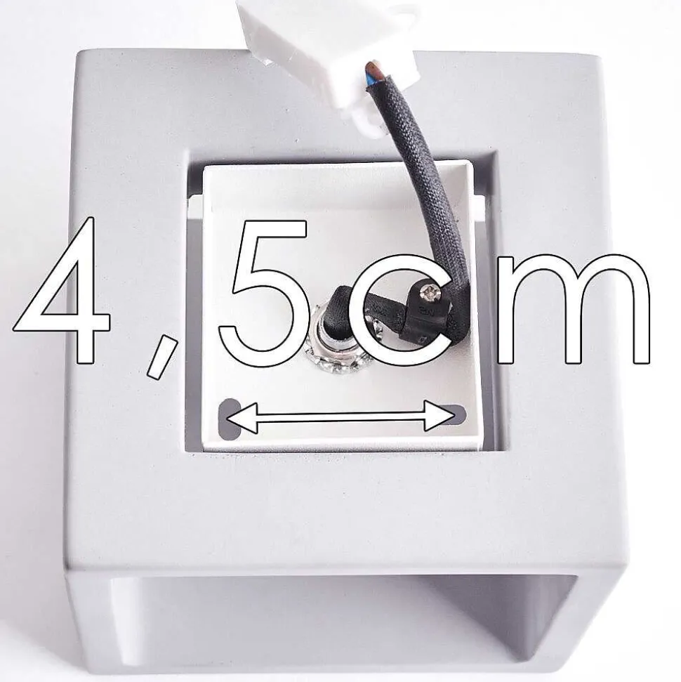 Applique Murale Braslo Gris, 1 Lumiere