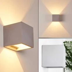 Applique Murale Braslo Gris, 1 Lumiere