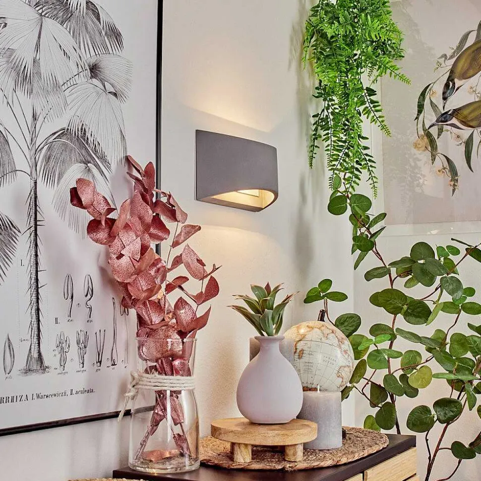 Applique Murale Braslo Gris, 1 Lumiere