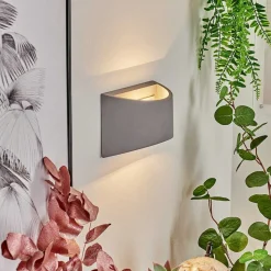 Applique Murale Braslo Gris, 1 Lumiere