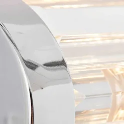 Applique Murale Brillliant Lemont Argente, 2 Lumieres