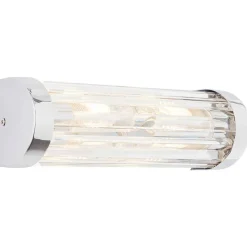 Applique Murale Brillliant Lemont Argente, 2 Lumieres