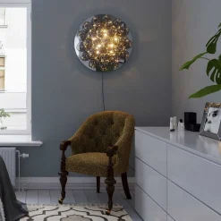 Applique Murale By Rydens Gross Chrome, 8 Lumieres