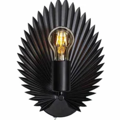 Applique Murale By Rydens Aruba Noir, 1 Lumiere