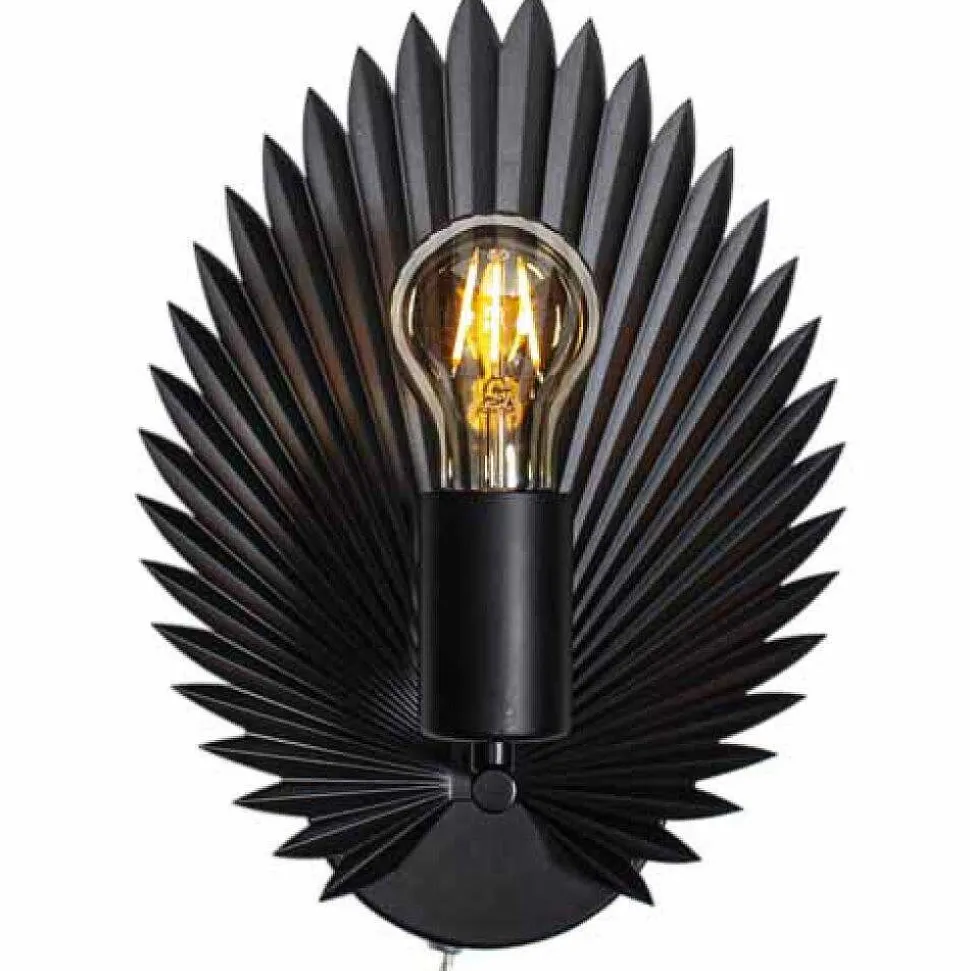 Applique Murale By Rydens Aruba Noir, 1 Lumiere