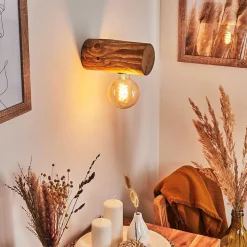 Applique Murale Canedo Brun, 1 Lumiere