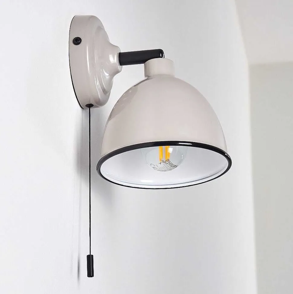 Applique Murale Catharine Gris, 1 Lumiere