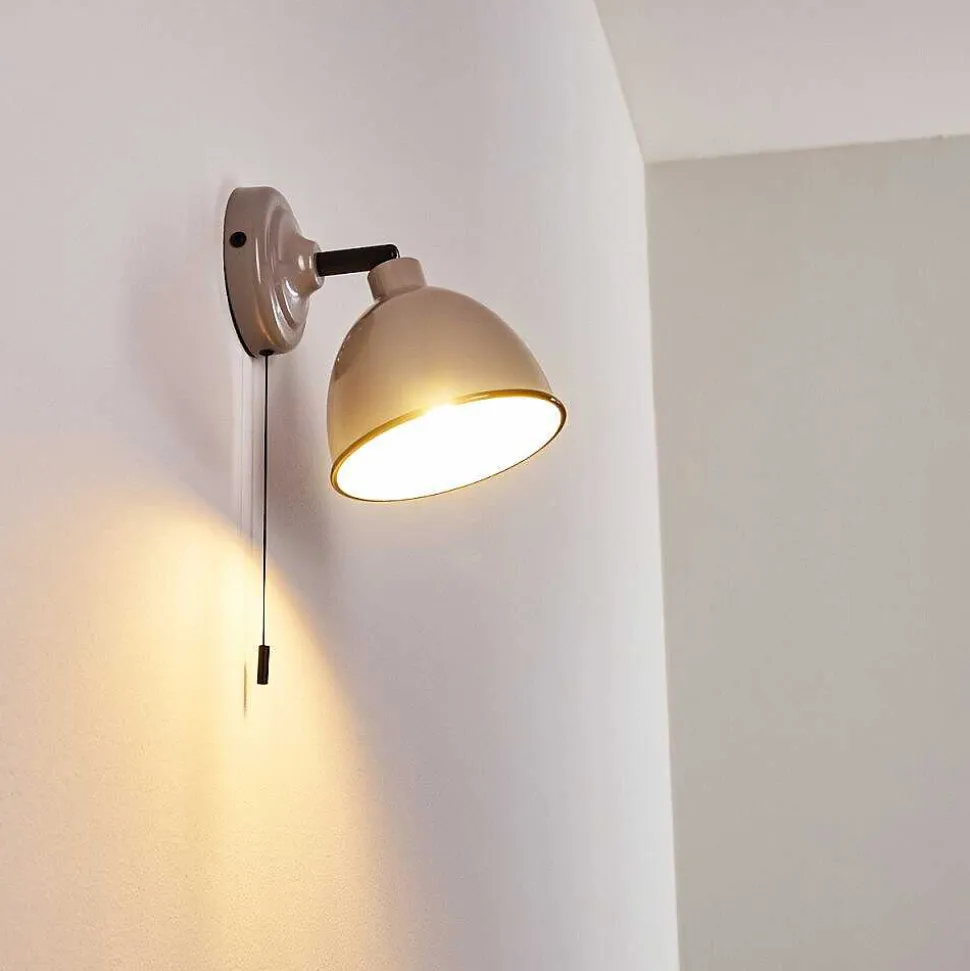 Applique Murale Catharine Gris, 1 Lumiere