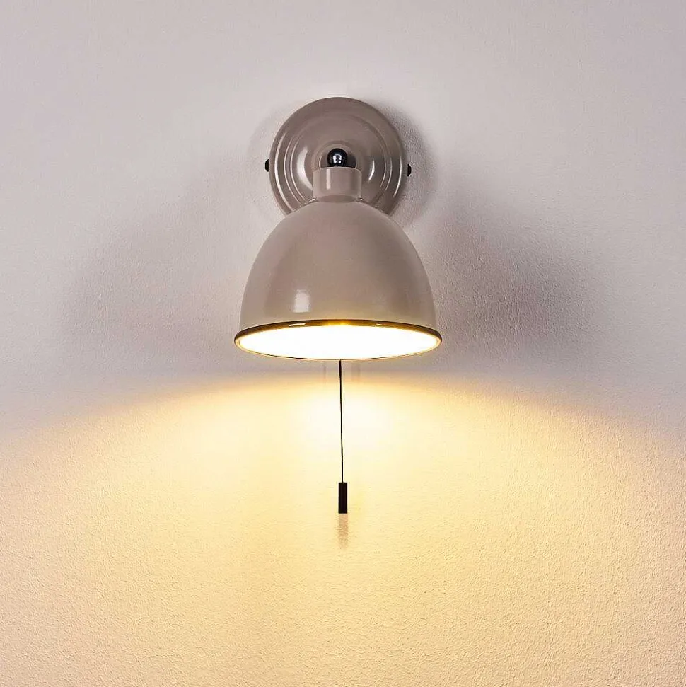 Applique Murale Catharine Gris, 1 Lumiere