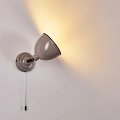 Applique Murale Catharine Gris, 1 Lumiere