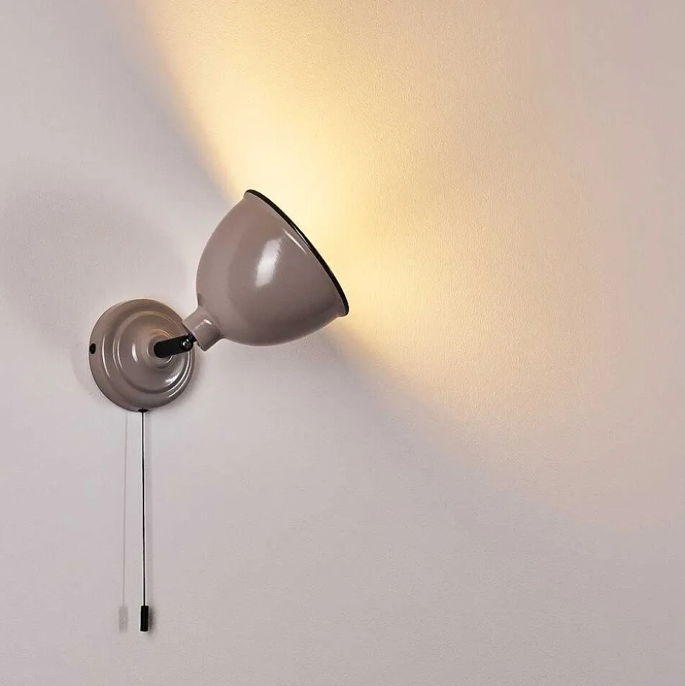 Applique Murale Catharine Gris, 1 Lumiere