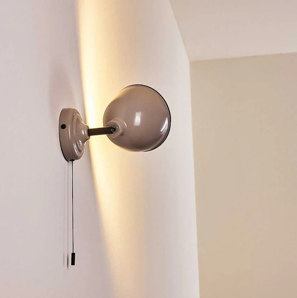 Applique Murale Catharine Gris, 1 Lumiere