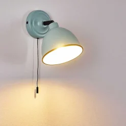 Applique Murale Catharine Bleu, Noir, 1 Lumiere