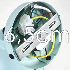 Applique Murale Catharine Bleu, Noir, 1 Lumiere