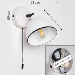 Applique Murale Catharine Blanc, 1 Lumiere