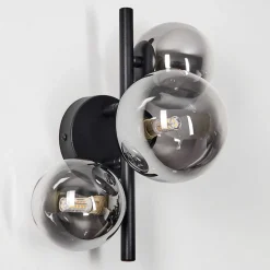 Applique Murale Chehalis Noir, 3 Lumieres