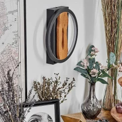 Applique Murale Cornol Led Ecru, Noir, 1 Lumiere