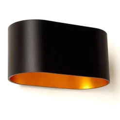 Applique Murale Dapp Noir Dore, 1 Lumiere