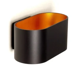 Applique Murale Dapp Noir Dore, 1 Lumiere