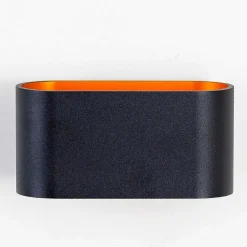 Applique Murale Dapp Or, Noir, 1 Lumiere