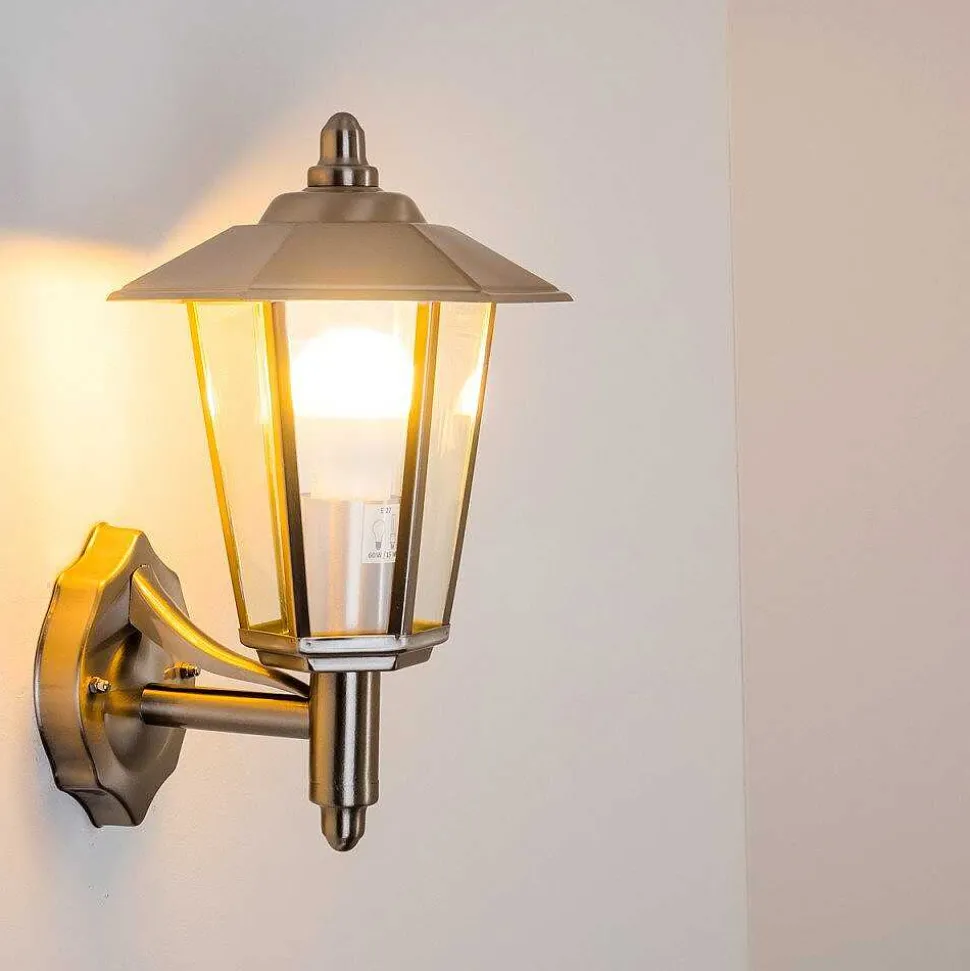 Applique Murale D'Exterieur Moskau Acier Inoxydable, 1 Lumiere