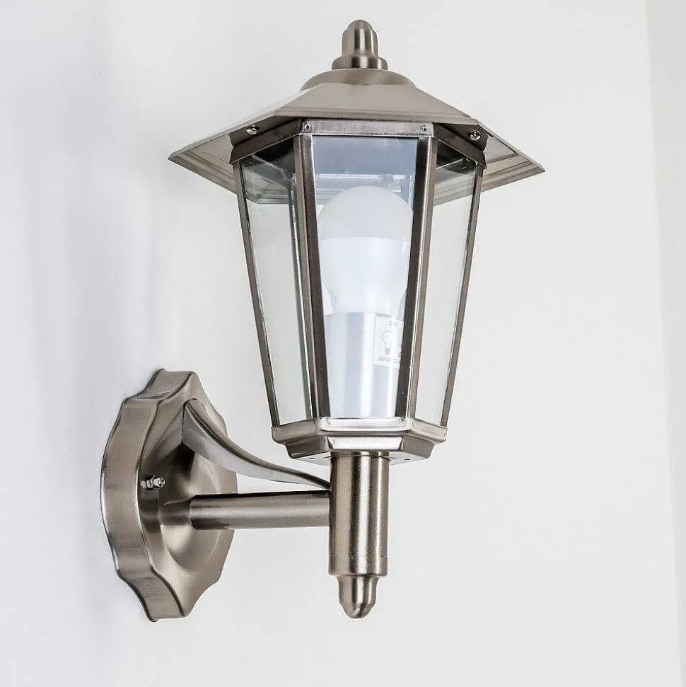 Applique Murale D'Exterieur Moskau Acier Inoxydable, 1 Lumiere