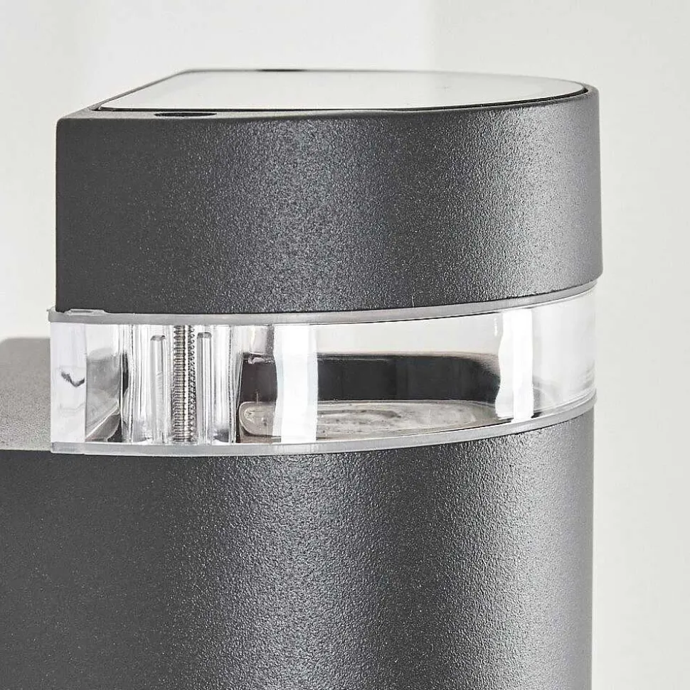 Applique Murale D'Exterieur Edevik Anthracite, 2 Lumieres, Detecteur De Mouvement