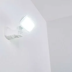 Applique Murale D'Exterieur Loit Led Blanc, 1 Lumiere, Detecteur De Mouvement