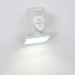 Applique Murale D'Exterieur Loit Led Blanc, 1 Lumiere, Detecteur De Mouvement