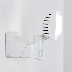 Applique Murale D'Exterieur Loit Led Blanc, 1 Lumiere, Detecteur De Mouvement