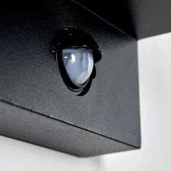 Applique Murale D'Exterieur Palanga Noir, 1 Lumiere, Detecteur De Mouvement