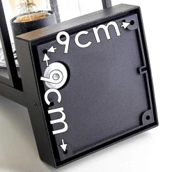 Applique Murale D'Exterieur Palanga Noir, 1 Lumiere, Detecteur De Mouvement