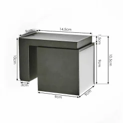 Applique Murale D'Exterieur Swanek Led Anthracite, 1 Lumiere