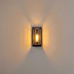 Applique Murale D'Exterieur Palanga Noir, 1 Lumiere