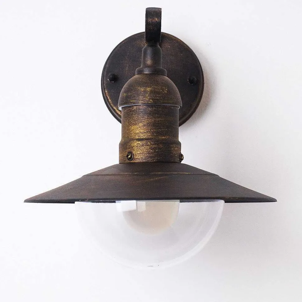 Applique Murale D\\'Exterieur Broni Rouille, 1 Lumiere